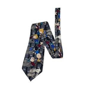 Vintage Peanuts Snoopy Men's Silk Computer Tie Surfing the Net